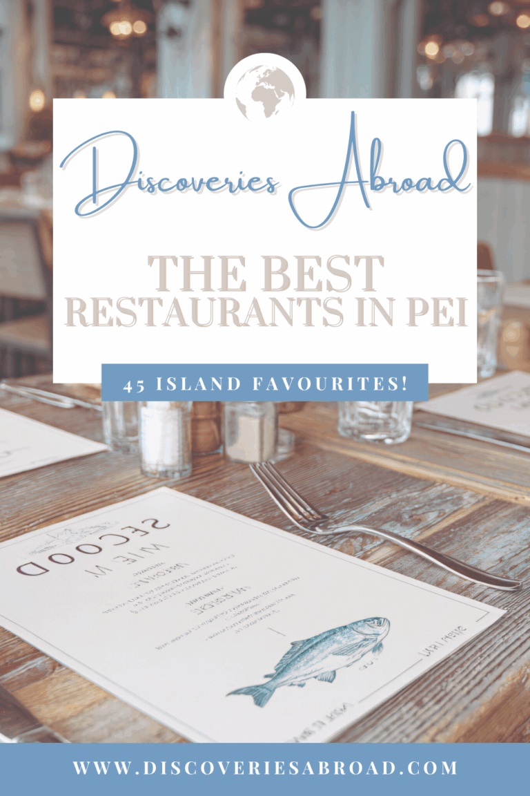 Check out our blog of the best restaurants in PEI (Prince Edward Island) with 45 island favourites!